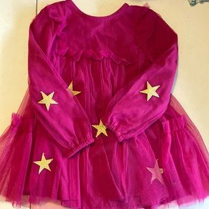 Matilda Jane Tulle Dress Pink with gold stars